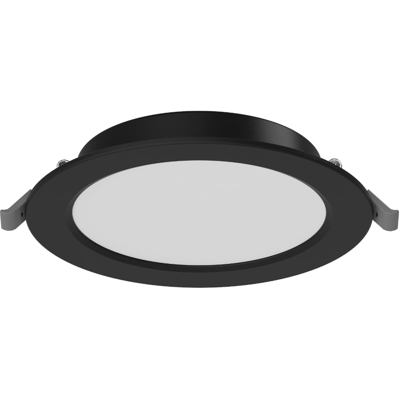 Mexen LDRR Eingebautes LED-Decken-Downlight, Durchmesser 14 cm, 9W, Kalt - 6500K, 720 lm, schwarz - L210-014-0965-70