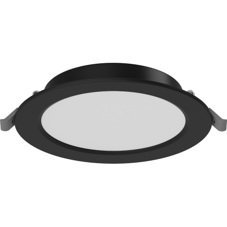 Mexen LDRR Eingebautes LED-Decken-Downlight, Durchmesser 14 cm, 9W, Kalt - 6500K, 720 lm, schwarz - L210-014-0965-70