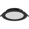 Mexen LDRR Eingebautes LED-Decken-Downlight, Durchmesser 14 cm, 9W, Kalt - 6500K, 720 lm, schwarz - L210-014-0965-70