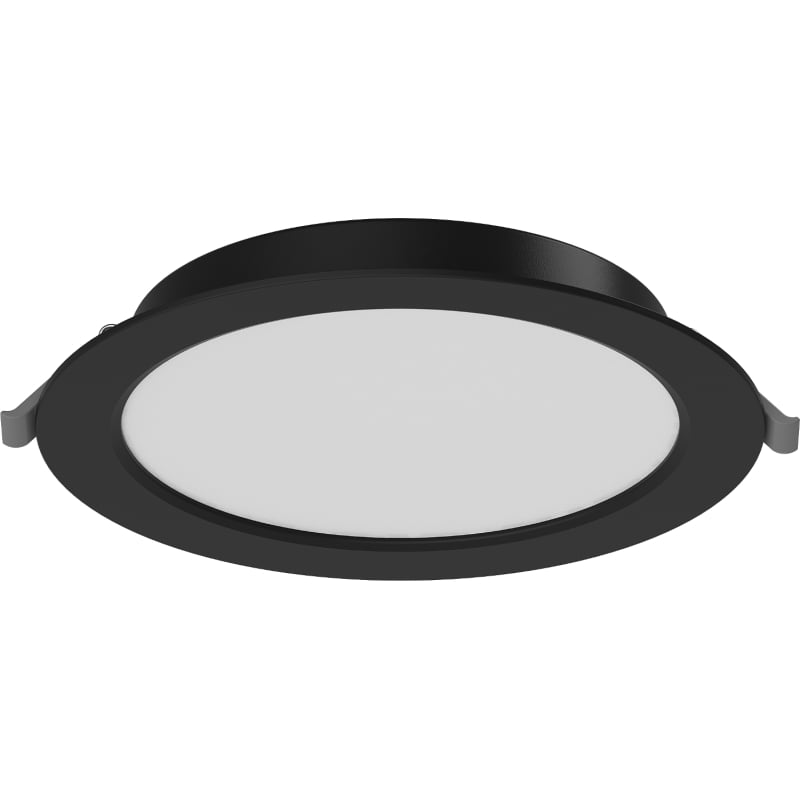 Mexen LDRR eingelassene LED-Downlight-Deckenplatte Ø 17 cm, 12W, Neutral - 4000K, 900 lm, schwarz - L210-017-1240-70
