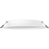 Mexen LDRR Eingelassene LED-Downlight-Deckenleuchte Ø 17 cm, 12W, Kaltweiß - 6500K, 1320 lm, weiß - L210-017-1265-20