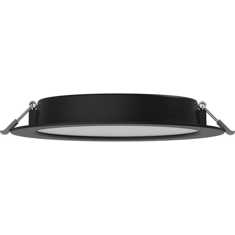 Mexen LDRR LED-Downlight-Deckenpaneel, Einbau, Ø 17 cm, 12W, Kaltweiß - 6500K, 960 lm, schwarz - L210-017-1265-70