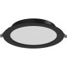 Mexen LDRR LED-Downlight-Deckenpaneel, Einbau, Ø 17 cm, 12W, Kaltweiß - 6500K, 960 lm, schwarz - L210-017-1265-70