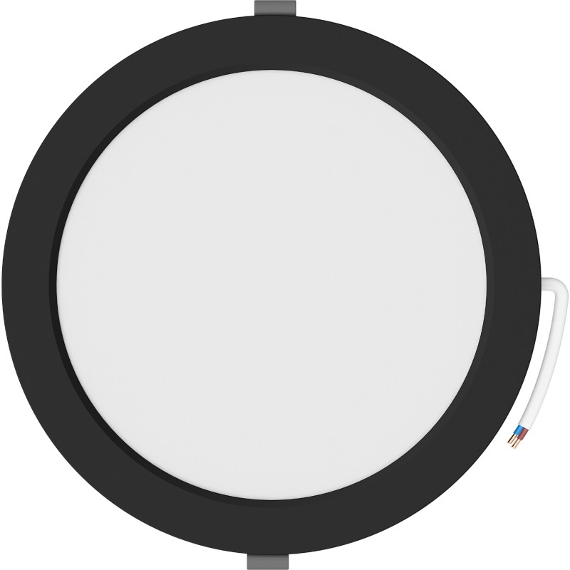 Mexen LDRR LED-Downlight-Deckenpanel, 22 cm, 18W, Neutral - 4000K, 1440 lm, schwarz - L210-022-1840-70