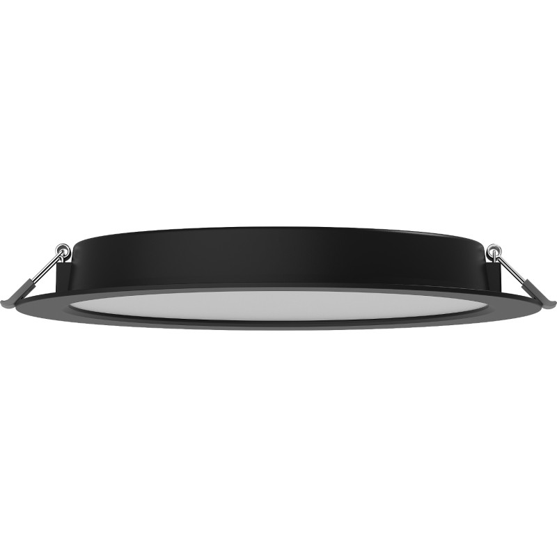Mexen LDRR LED-Downlight-Deckenpaneel, eingelassen, Ø 22 cm, 18W, Kaltlicht - 6500K, 1440 lm, schwarz - L210-022-1865-70