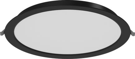 Mexen LDRR LED-Downlight-Deckenpaneel, Einbau, Ø 30 cm, 24W, Neutral - 4000K, 1920 lm, schwarz - L210-030-2440-70
