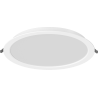 Mexen LDRR LED-Downlight-Deckeneinbauleuchte, Einbaudurchmesser 30 cm, 24W, Kaltweiß - 6500K, 2640 lm, weiß - L210-030-2465-20