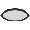 Mexen LDRR LED-Downlight-Deckenpaneel, Einbau, Ø 30 cm, 24W, Kalt - 6500K, 1920 lm, schwarz - L210-030-2465-70