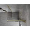 Mexen Mist-F faltbare Duschkabine rechts 85 x 85 cm, transparent, gebürstetes Gold - 8A6T-085-085-55-00-P