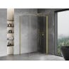 Mexen Mist-F faltbare Duschkabine rechts 95 x 85 cm, transparent, gold gebürstet - 8A6T-095-085-55-00-P