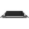 Mexen LDRR Deckeneinbaupanel Downlight LED, 12 x 12 cm, 6W, Neutral - 4000K, 390 lm, schwarz - L211-012-0640-70