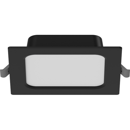 Mexen LDRR LED-Deckeneinbau-Downlight, 12 x 12 cm, 6W, Kaltweiß - 6500K, 600 lm, schwarz - L211-012-0665-70