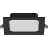 Mexen LDRR LED-Deckeneinbau-Downlight, 12 x 12 cm, 6W, Kaltweiß - 6500K, 600 lm, schwarz - L211-012-0665-70