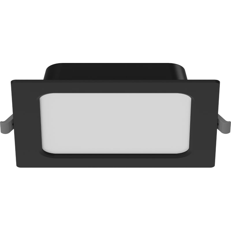 Mexen LDRR LED-Downlight-Deckenpanel Einbau 14 x 14 cm, 9W, Neutral - 4000K, 720 lm, schwarz - L211-014-0940-70