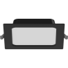 Mexen LDRR LED-Downlight-Deckenpanel Einbau 14 x 14 cm, 9W, Neutral - 4000K, 720 lm, schwarz - L211-014-0940-70