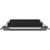 Mexen LDRR LED-Einbau-Deckenpaneel Downlight 14 x 14 cm, 9W, Kalt - 6500K, 720 lm, schwarz - L211-014-0965-70