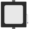 Mexen LDRR LED-Einbau-Deckenpaneel Downlight 14 x 14 cm, 9W, Kalt - 6500K, 720 lm, schwarz - L211-014-0965-70