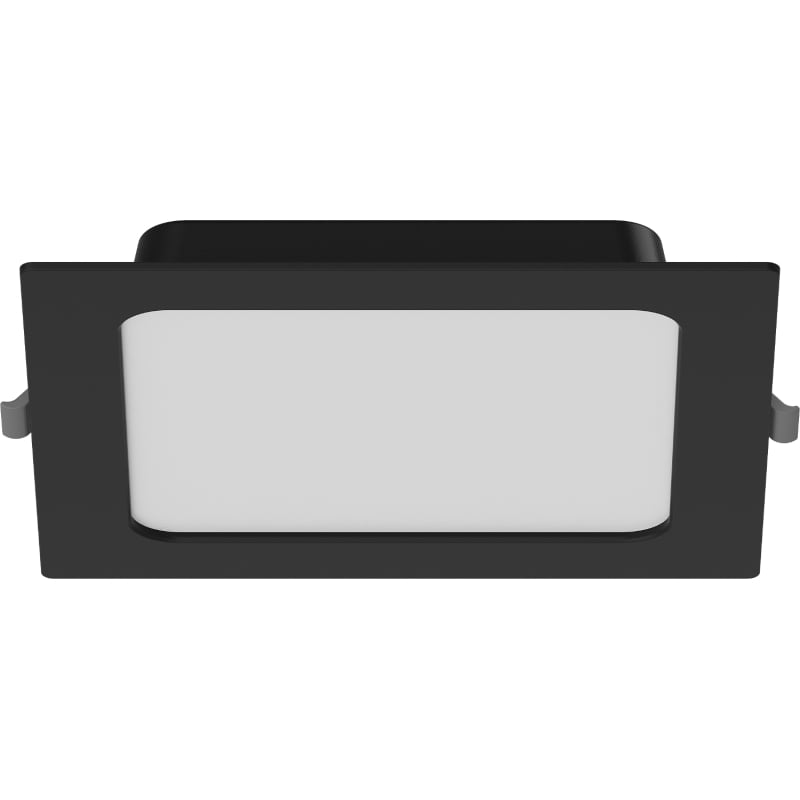 Mexen LDRR LED-Downlight-Deckenpaneel, einbaubar, 17 x 17 cm, 12W, Neutral - 4000K, 1320 lm, schwarz - L211-017-1240-70