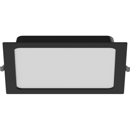 Mexen LDRR LED-Einbau-Deckenpanel Downlight 22 x 22 cm, 18W, Neutral - 4000K, 1350 lm, schwarz - L211-022-1840-70