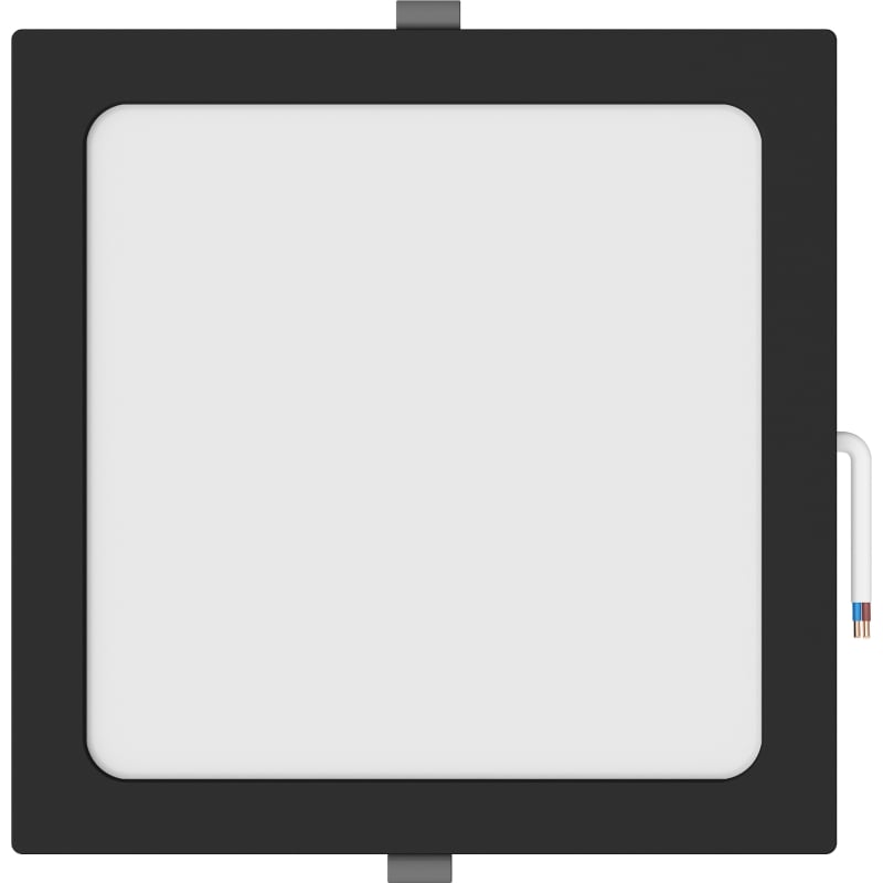 Mexen LDRR LED-Einbau-Deckenpanel Downlight 22 x 22 cm, 18W, Neutral - 4000K, 1350 lm, schwarz - L211-022-1840-70