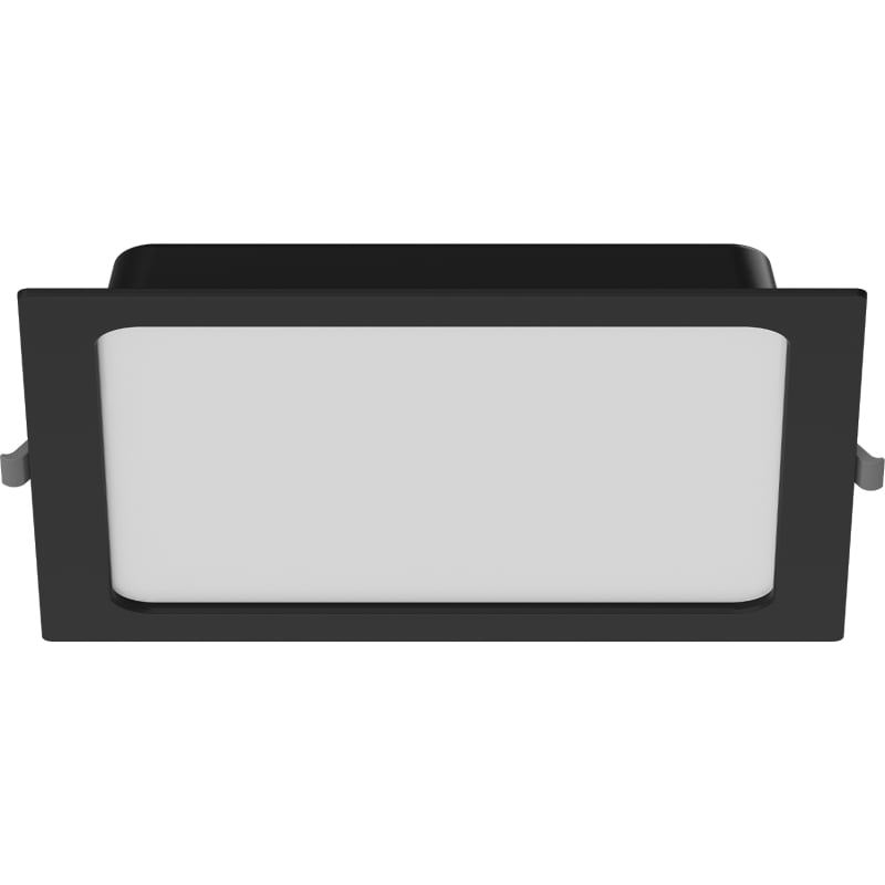 Mexen LDRR LED-Downlight-Deckenpanel, eingelassen, 22 x 22 cm, 18W, Kaltweiß - 6500K, 1440 lm, schwarz - L211-022-1865-70