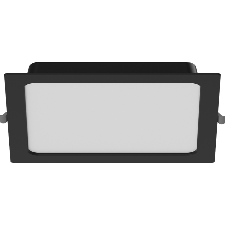 Mexen LDRR LED-Downlight-Deckenpanel, eingelassen, 22 x 22 cm, 18W, Kaltweiß - 6500K, 1440 lm, schwarz - L211-022-1865-70