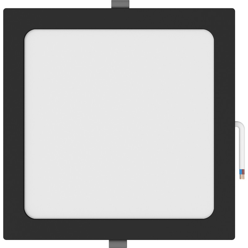 Mexen LDRR LED-Downlight-Deckenpanel, eingelassen, 22 x 22 cm, 18W, Kaltweiß - 6500K, 1440 lm, schwarz - L211-022-1865-70