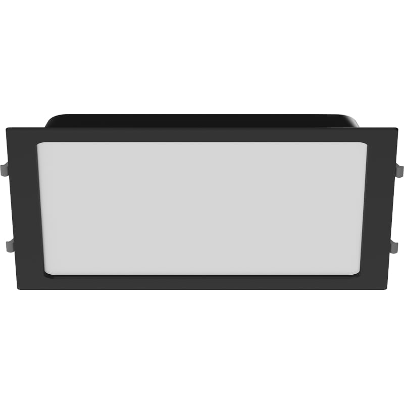 Mexen LDRR LED-Deckeneinbauleuchte Downlight 30 x 30 cm, 24W, Neutral - 4000K, 1920 lm, schwarz - L211-030-2440-70