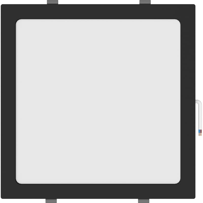 Mexen LDRR LED-Deckeneinbauleuchte Downlight 30 x 30 cm, 24W, Neutral - 4000K, 1920 lm, schwarz - L211-030-2440-70
