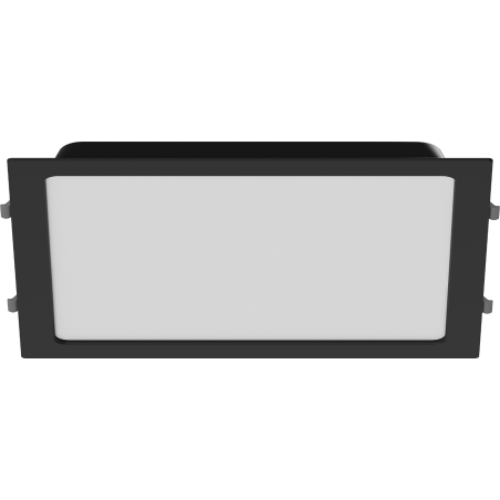 Mexen LDRR LED-Einbau-Deckenpanel Downlight 30 x 30 cm, 24W, Kalt - 6500K, 1920 lm, schwarz - L211-030-2465-70