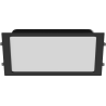 Mexen LDRR LED-Einbau-Deckenpanel Downlight 30 x 30 cm, 24W, Kalt - 6500K, 1920 lm, schwarz - L211-030-2465-70