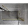 Mexen Mist-F rechts faltbare Duschkabine 70 x 120 cm, transparent, gebürstetes Gold - 8A6T-070-120-55-00-P