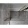 Mexen Mist-F Duo klappbare Duschkabine links 100 x 90 cm, transparent, gold gebürstet - 8A6-100L-090P-55-00