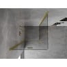 Mexen Mist-F Duo faltbare Duschkabine 80 x 80 cm, transparent, gebürstet gold - 8A6-080L-080P-55-00
