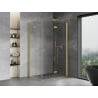 Mexen Mist-F Duo Duschkabine rechts faltbar 75 x 85 cm, transparent, gebürstetes Gold - 8A6-075L-085P-55-00