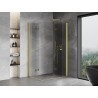 Mexen Mist-F Duo klappbare Duschkabine rechts 70 x 90 cm, transparent, gebürstetes Gold - 8A6-070L-090P-55-00