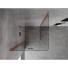 Mexen Mist-F Duo faltbare Duschkabine 85 x 85 cm, transparent, gebürstetes Kupfer - 8A6-085L-085P-65-00