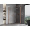 Mexen Mist-F Duo Faltbare Duschkabine rechts 70 x 85 cm, transparent, gebürstetes Kupfer - 8A6-070L-085P-65-00
