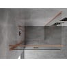 Mexen Mist-F klappbare Duschkabine links 85 x 70 cm, transparent, gebürstetes Kupfer - 8A6T-085-070-65-00-L