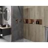 Mexen X-Wall-R Nischenregal mit Blende 30 x 20 cm, gebürstetes Kupfer - 19C0302010