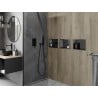 Mexen X-Wall-R Nischenregal mit Flansch 30 x 20 cm, gebürstetes Gun Grey - 19E0302010