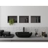 Mexen X-Wall-R Nischenregal mit Flansch 30 x 20 cm, gebürstetes Gun Grey - 19E0302010