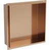 Mexen X-Wall-NR Nischenregal ohne Blende 30 x 30 cm, gebürstetes Kupfer - 19C1303010