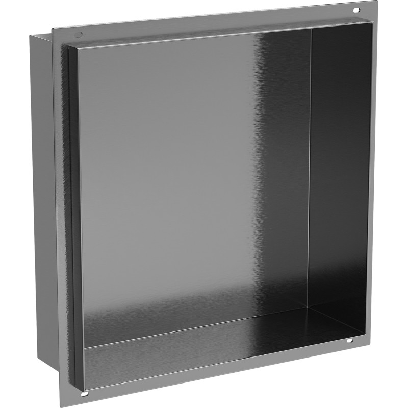 Mexen X-Wall-NR Nischenregal ohne Rahmen 30 x 30 cm, gebürstetes Gun Gray - 19E1303010