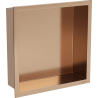 Mexen X-Wall-R Nischenregal mit Rand 30 x 30 cm, gebürstetes Kupfer - 19C0303010