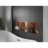 Mexen X-Wall-R Nischenregal mit Rand 30 x 30 cm, gebürstetes Kupfer - 19C0303010