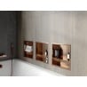 Mexen X-Wall-R Nischenregal mit Flansch und Ablage 30 x 30 cm, gebürstetes Kupfer - 19C0303010S