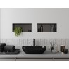 Mexen X-Wall-NR nischenregal ohne Rahmen 45 x 20 cm, Gun Gray gebürstet - 19E1452010
