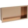 Mexen X-Wall-R Nischenablage mit Flansch 45 x 20 cm, gebürstetes Kupfer - 19C0452010