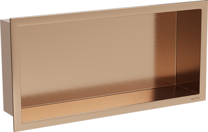 Mexen X-Wall-R Nischenablage mit Flansch 45 x 20 cm, gebürstetes Kupfer - 19C0452010